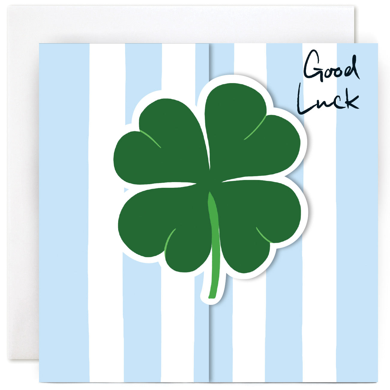 CL2503-Susan O'Hanlon-Four Leaf Clover -Card-Stripes