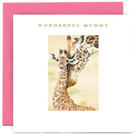 MM2501-Susan O'Hanlon-Giraffe And Calf Wonderful Mummy-Card-