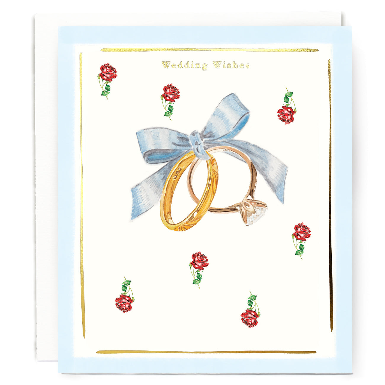 SK012-Susan O'Hanlon-Wedding Rings Wedding Wishes-Card-New Art