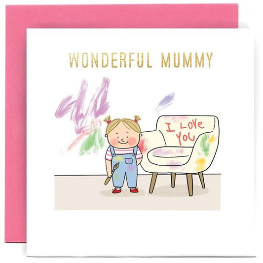 SKETCHM014-Susan O'Hanlon-Tiny Artist�Happy Birthday�Mummy-Card-