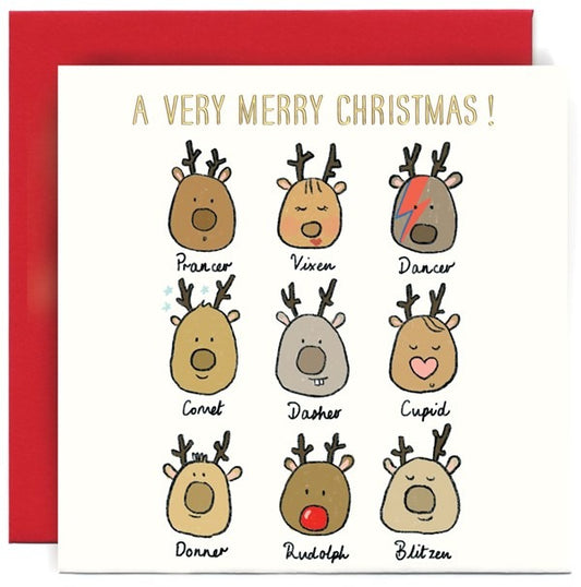 SKETCHX049-Susan O'Hanlon-Reindeer A Very Merry Christmas !-Xmas Card-