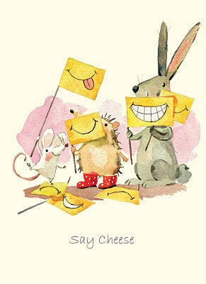 ID099-Two Bad Mice-Say Cheese-Card-Anna Shuttlewood