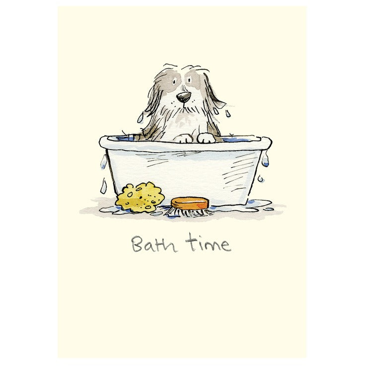 M373-Two Bad Mice-Bath Time-Card-Anita Jarem