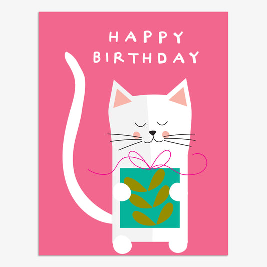 BP045-Think of Me-Happy Birthday Cat-Card-Boop