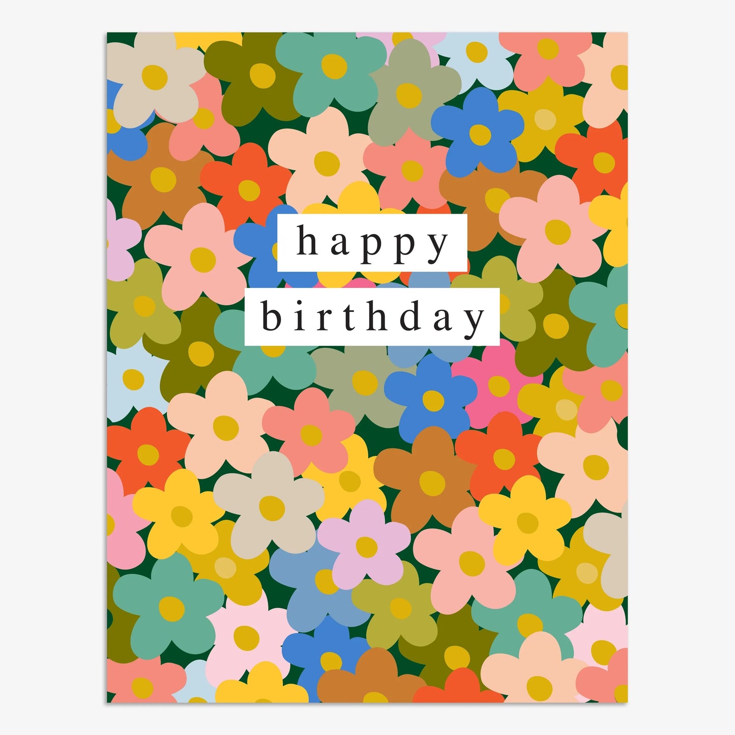 BP066-Think of Me-Happy Birthday Flowers-Card-Boop!