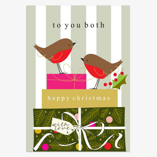 CHX004-Think of Me-Happy Christmas To You Both-Xmas Card-Christmas