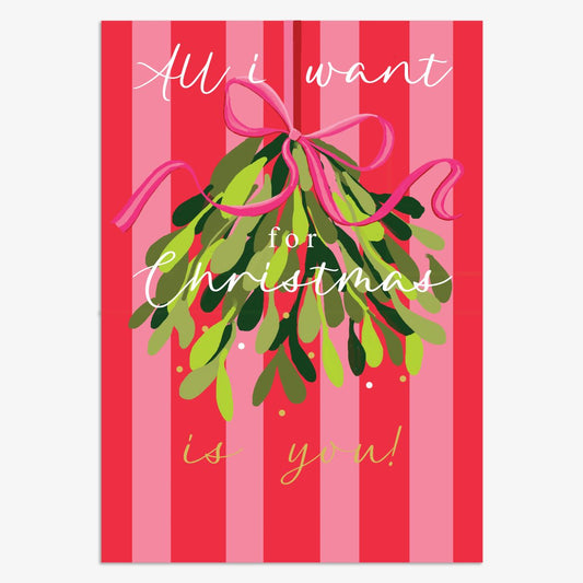 CHX023-Think of Me-All I Want For Christmas Is You!-Xmas Card-Christmas