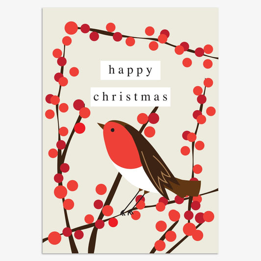 CPX148-Think of Me-Merry Christmas Robin-Xmas Card Pack-Christmas Packs