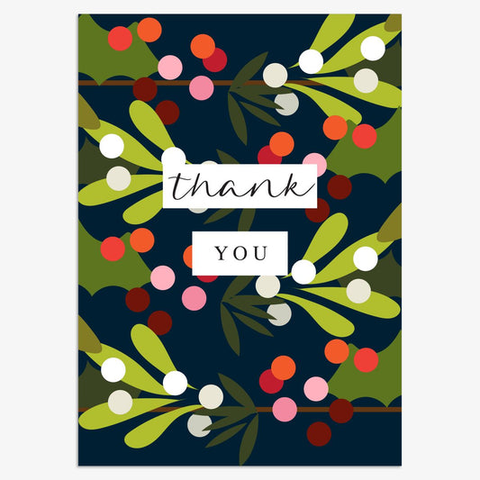 CPX151-Think of Me-Thank You Berries-Xmas Card Pack-Christmas Packs
