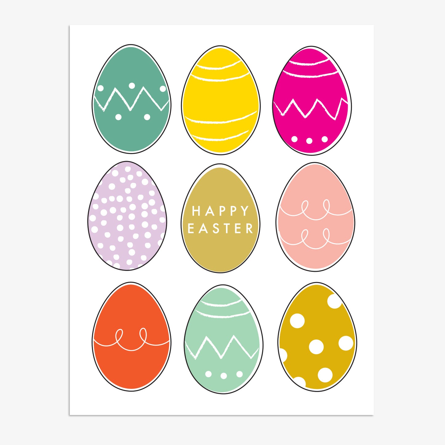 ESR007-Think of Me-Multi Eggs-Card-