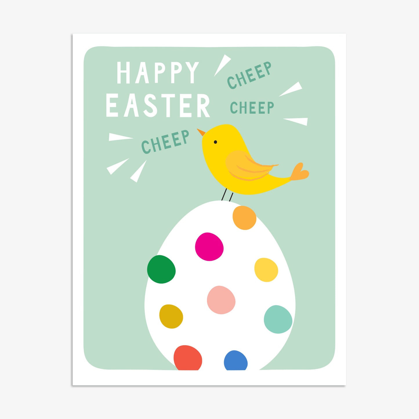 ESR017-Think of Me-Happy Easter Chick-Card-