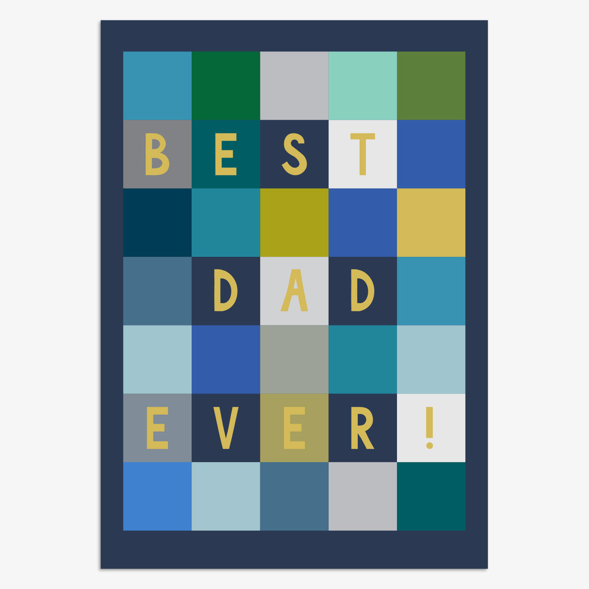 FDR038-Think of Me-Best Dad Ever-Card-