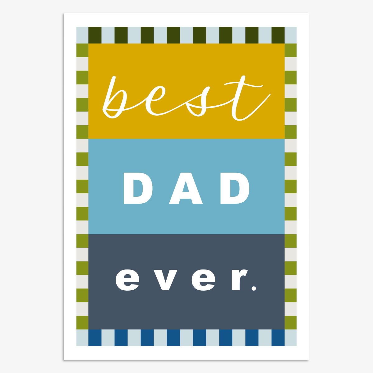 FDR053-Think of Me-Best Dad Ever-Card-