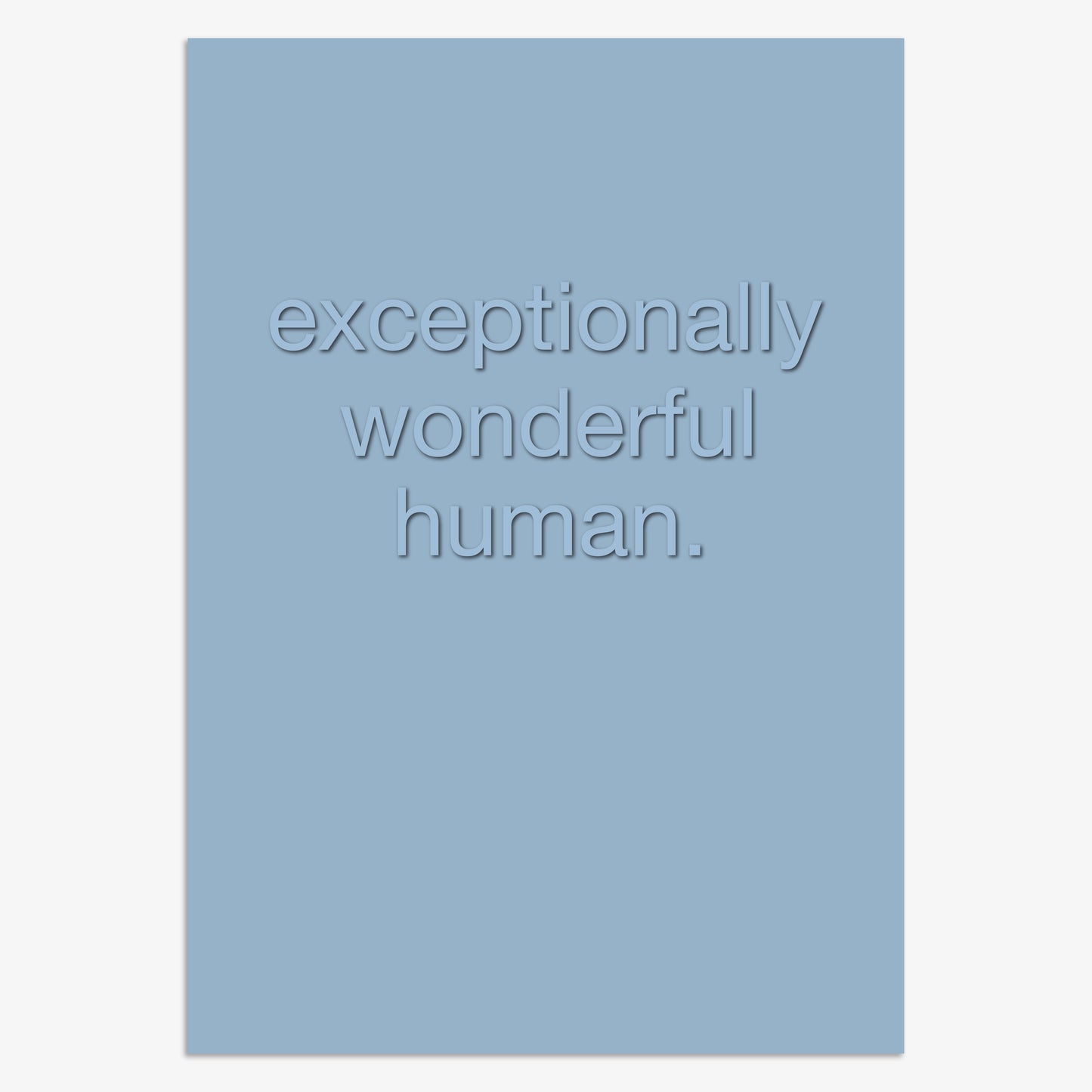 HSH008-Think of Me-Wonderful Human-Card-Hush