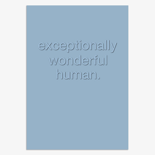 HSH008-Think of Me-Wonderful Human-Card-Hush