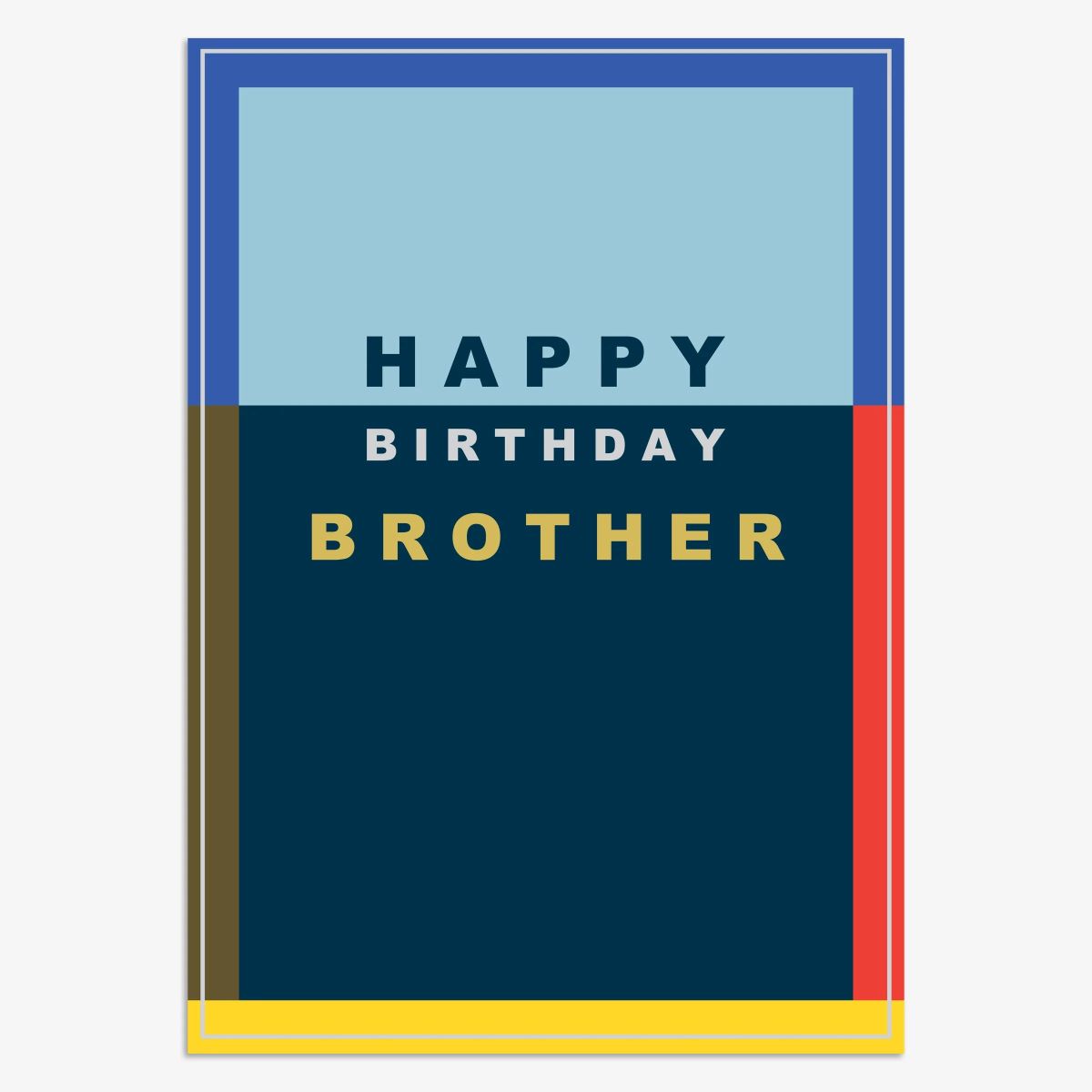 HWL079-Think of Me-Brother Happy Birthday-Card-Howl
