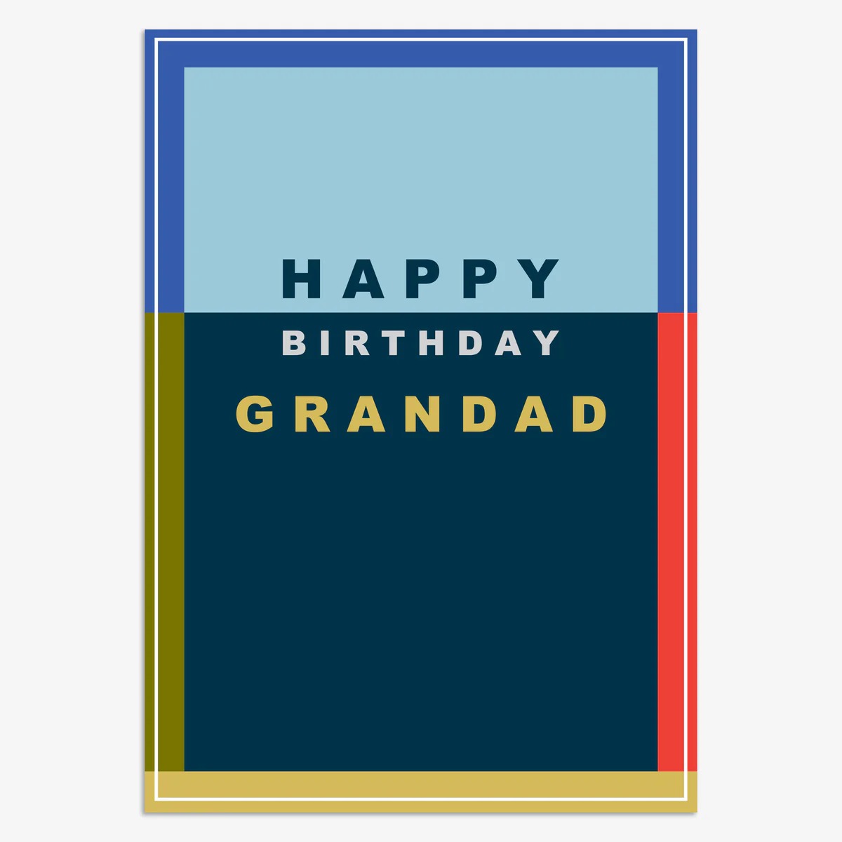 HWL080-Think of Me-Grandad Happy Birthday-Card-Howl