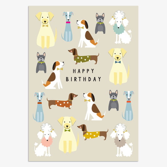 JUN002-Think of Me-Birthday Dogs-Card-Juno