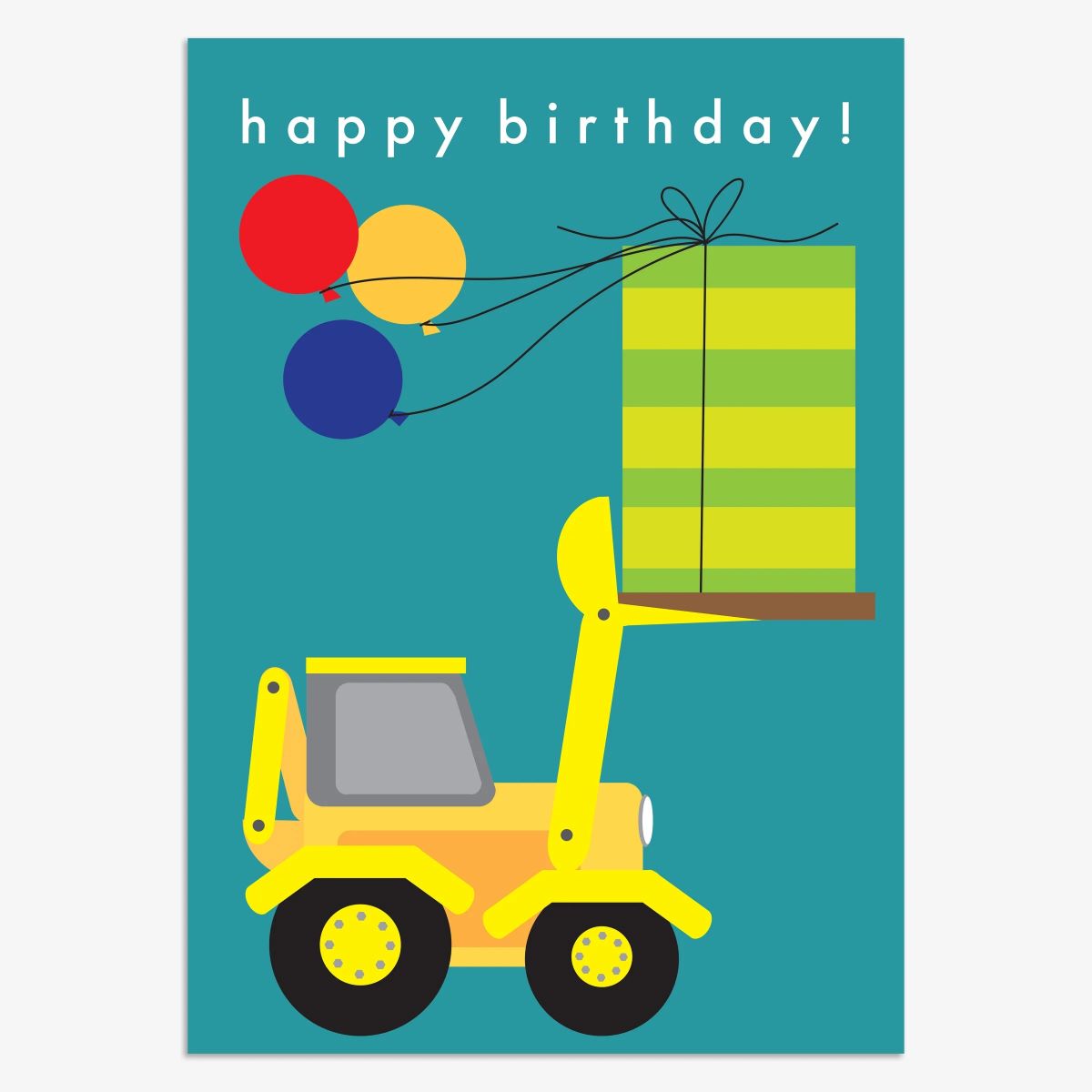 KIN072-Think of Me-Happy Birthday Digger-Card-Kind
