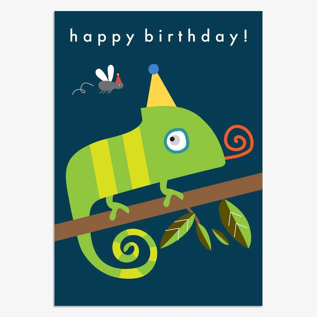 KIN076-Think of Me-Happy Birthday Gecko-Card-Kind