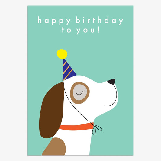 KIN077-Think of Me-Happy Birthday Pup-Card-Kind