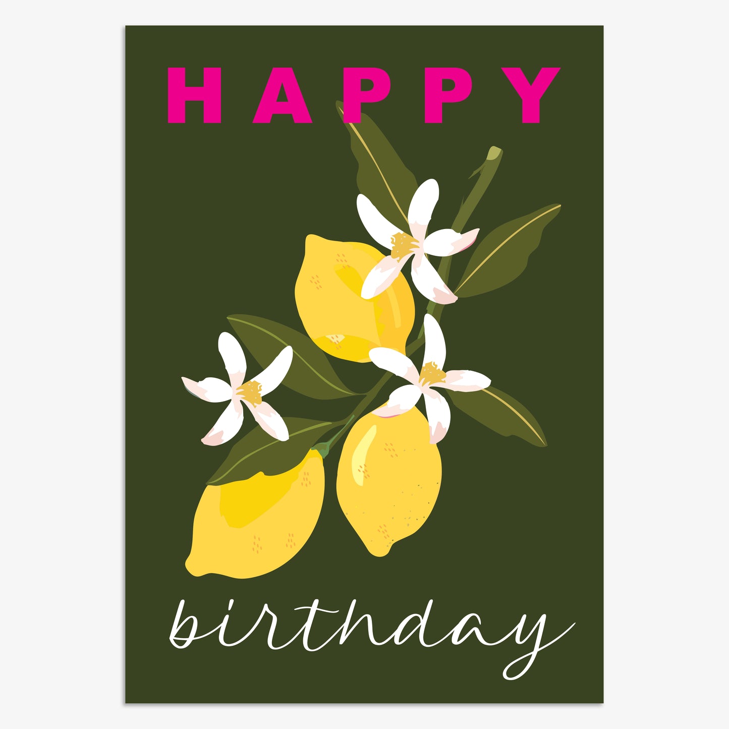 LSH001-Think of Me-Happy Birthday Lemons-Card-Lush