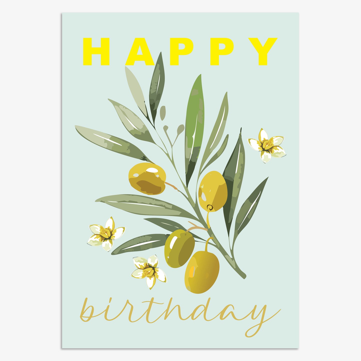 LSH009-Think of Me-Birthday Olive Blossom-Card-Lush