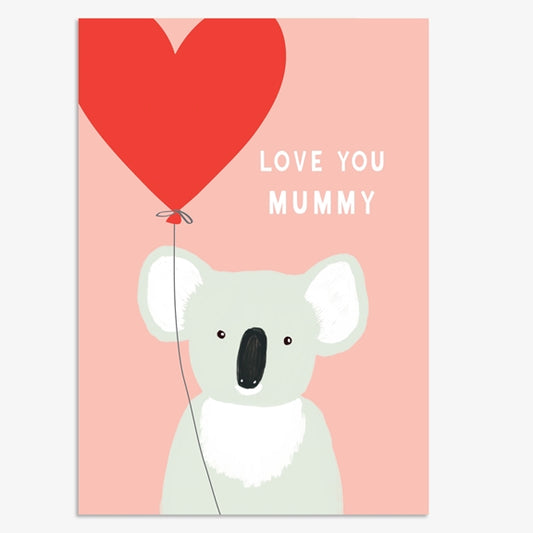 MDY017-Think of Me-Love You Mummy Koala-Card-Mday