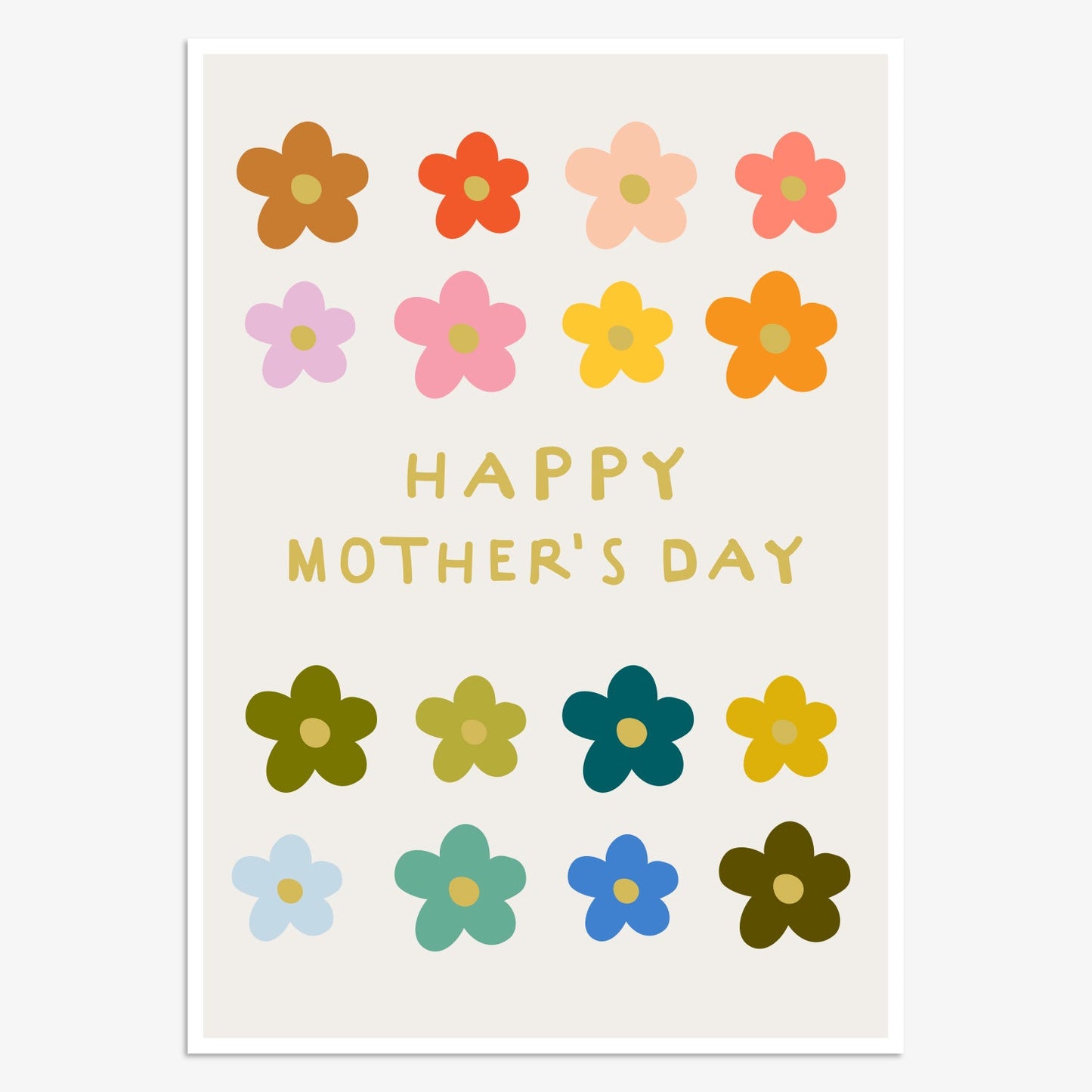 MLN003-Think of Me-Mothers Day Flowers-Card-