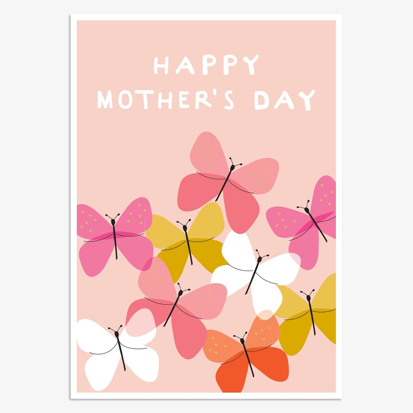 MLN004-Think of Me-Mothers Day Butterflies-Card-