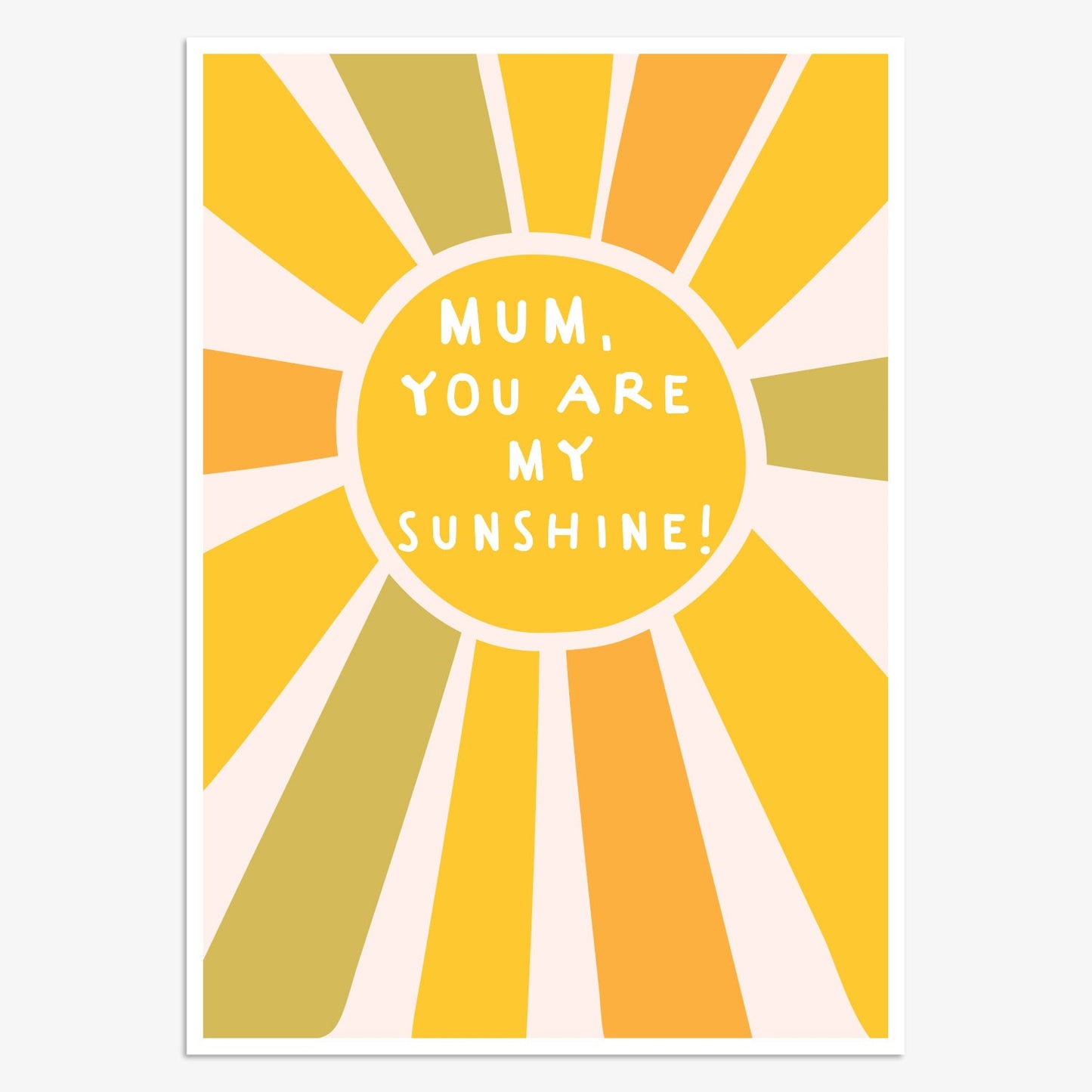 MLN008-Think of Me-Mum You Are My Sunshine-Card-