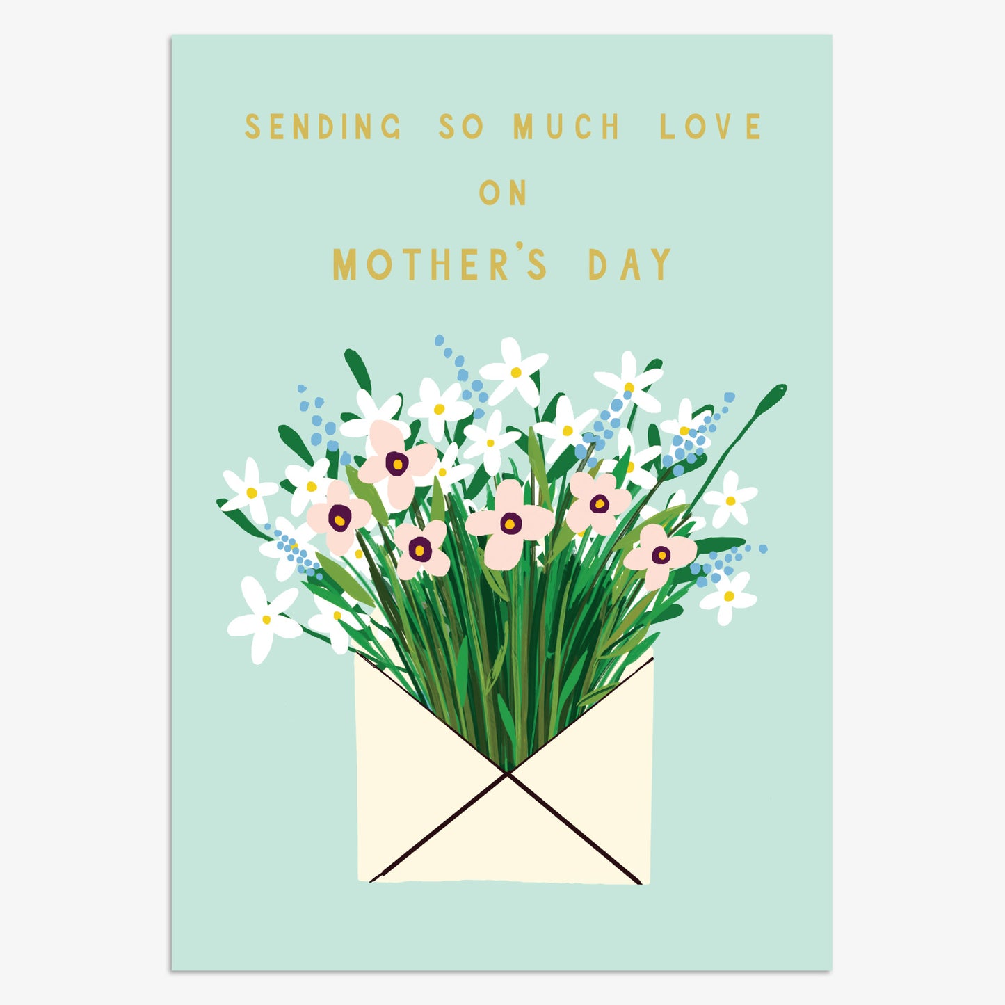 MLN017-Think of Me-Sending Love On Mother'S Day-Card-