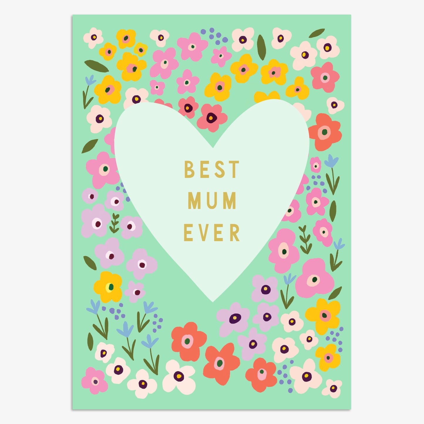 MLN020-Think of Me-Best Mum Ever-Card-