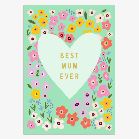 MLN020-Think of Me-Best Mum Ever-Card-