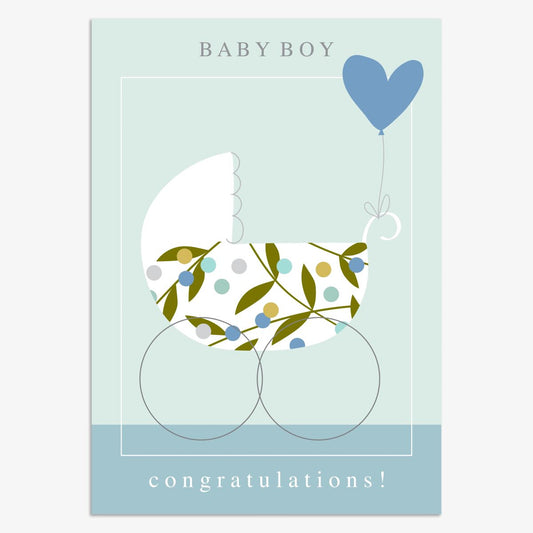 MUS003-Think of Me-Baby Boy-Card-Muse