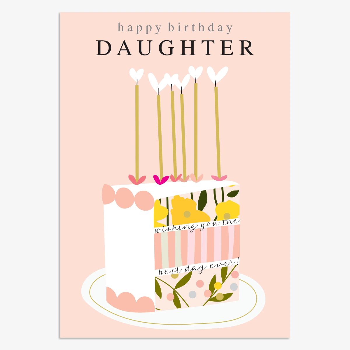MUS016-Think of Me-Daughter Happy Birthday-Card-Muse