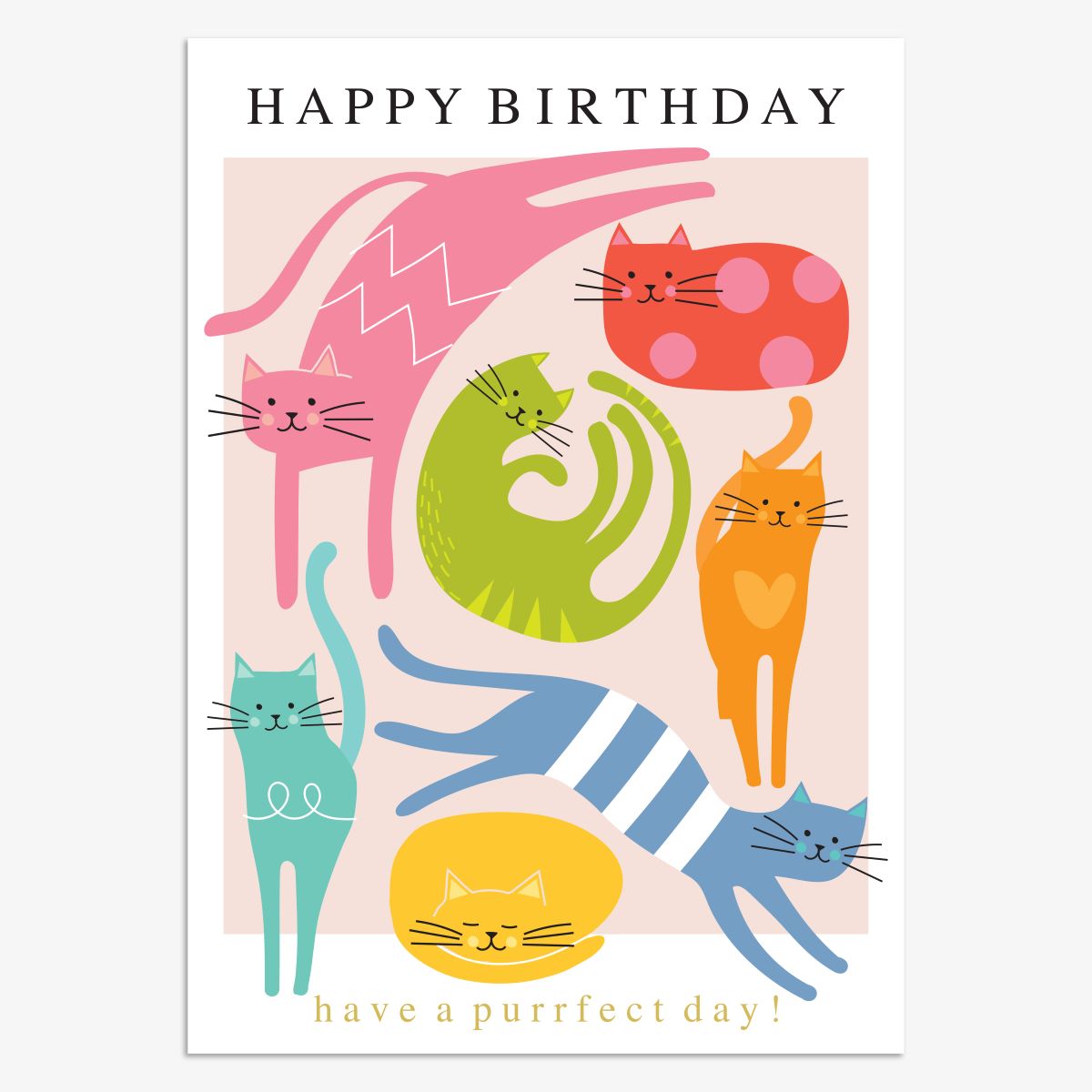 MUS026-Think of Me-Birthday Cats-Card-Muse