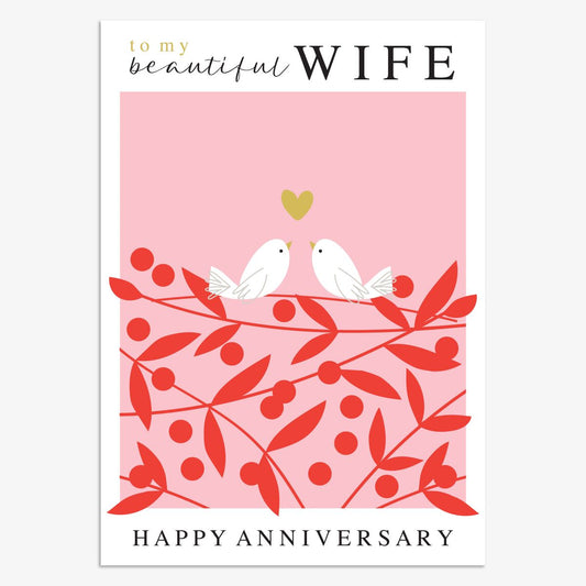 MUS030-Think of Me-Anniversary Wife-Card-Muse