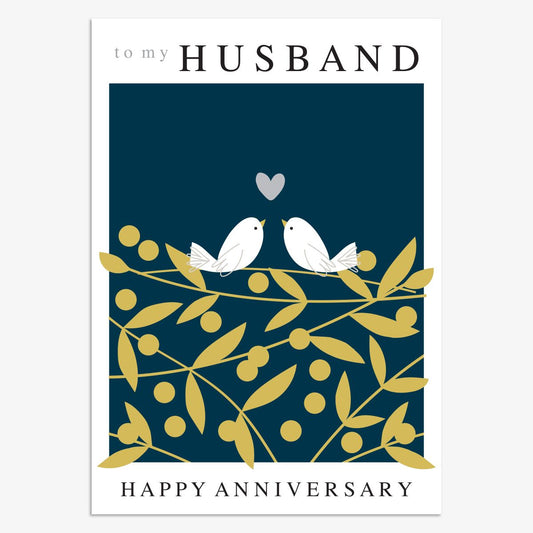 MUS031-Think of Me-Anniversary Husband-Card-Muse