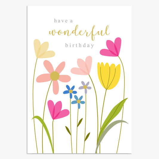 OJ031-Think of Me-Wonderful Birthday-Card-Overjoyed