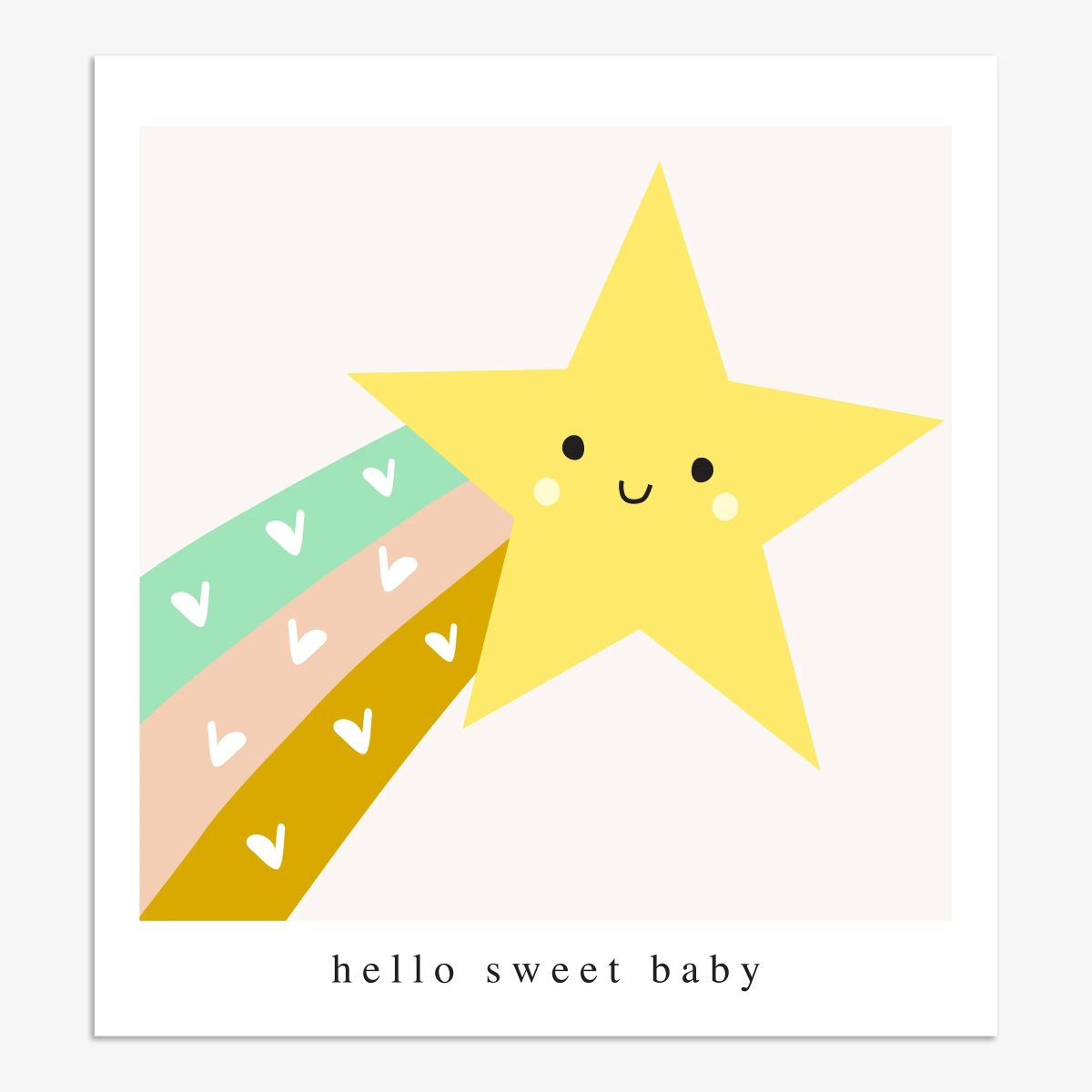 SML001-Think of Me-Hello Sweet Baby-Card-Smile