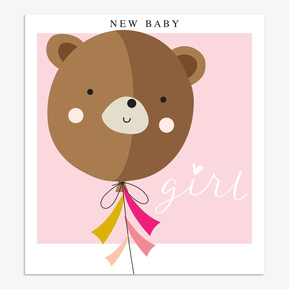 SML002-Think of Me-New Baby Girl-Card-Smile