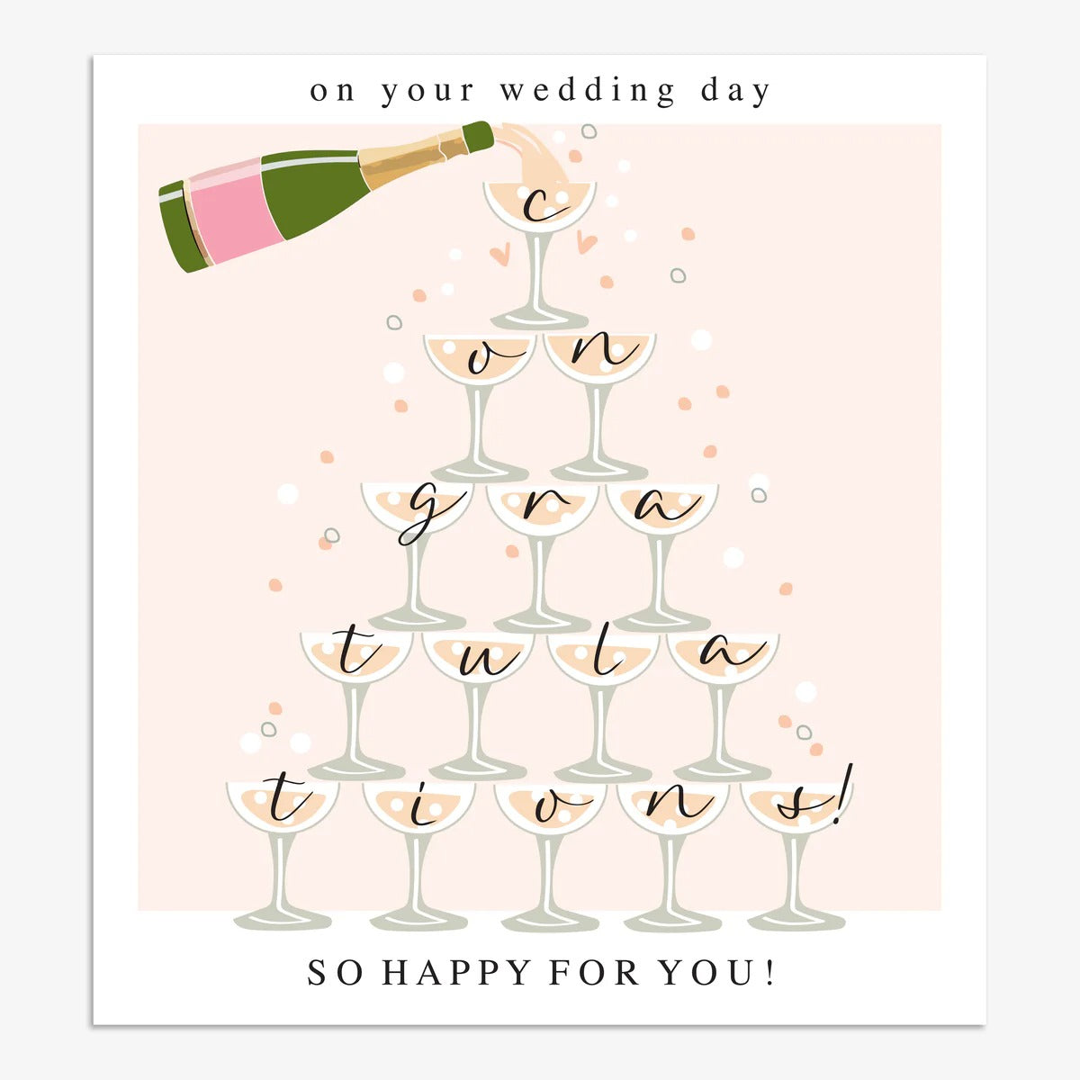 SML016-Think of Me-On Your Wedding Day-Card-Smile