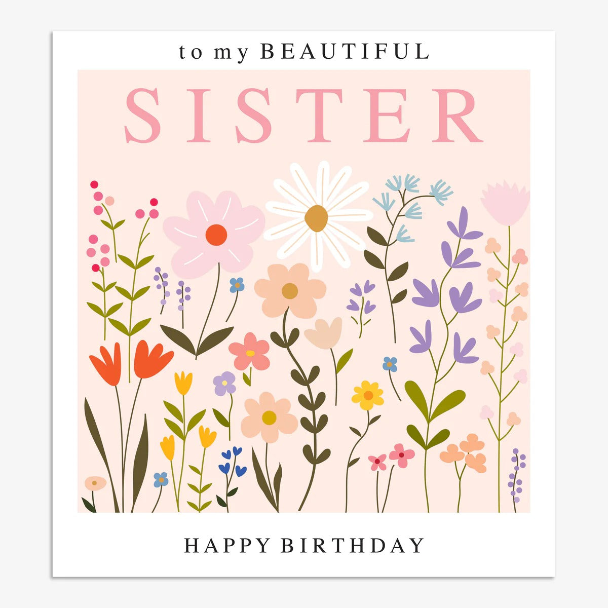 SML039-Think of Me-Sister Happy Birthday-Card-Smile