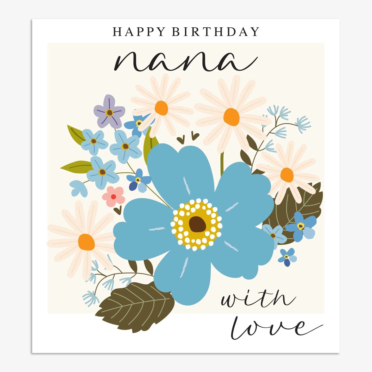 SML041-Think of Me-Happy Birthday Nana-Card-Smile