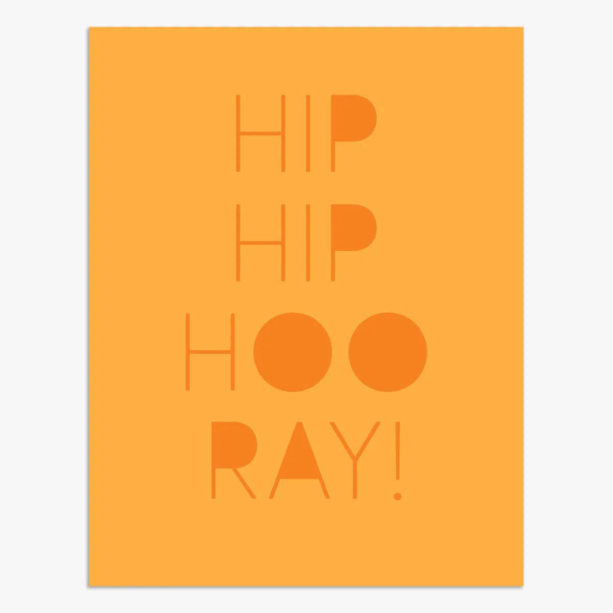 TRB005-Think of Me-Hip Hip Hooray-Card-Tribe
