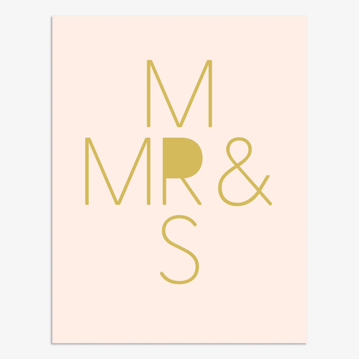 TRB009-Think of Me-Mr & Mrs-Card-Tribe