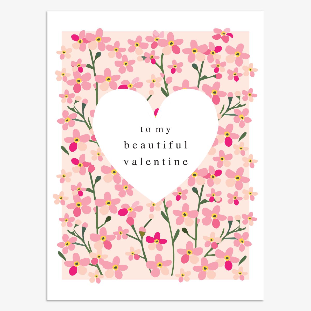 VLN020-Think of Me-Beautiful Valentine-Card-