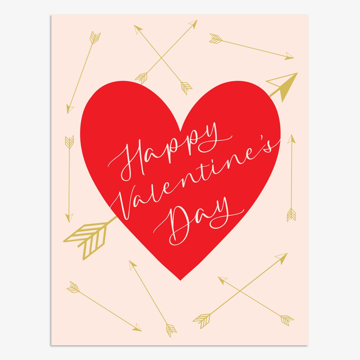 VLS001-Think of Me-Happy Valentines Day-Card-