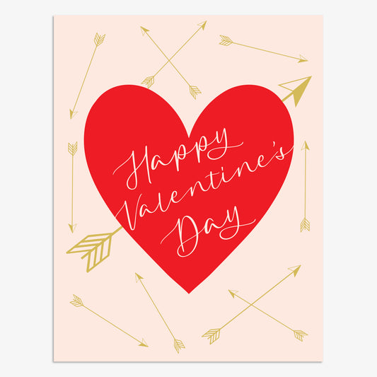VLS001-Think of Me-Happy Valentines Day-Card-